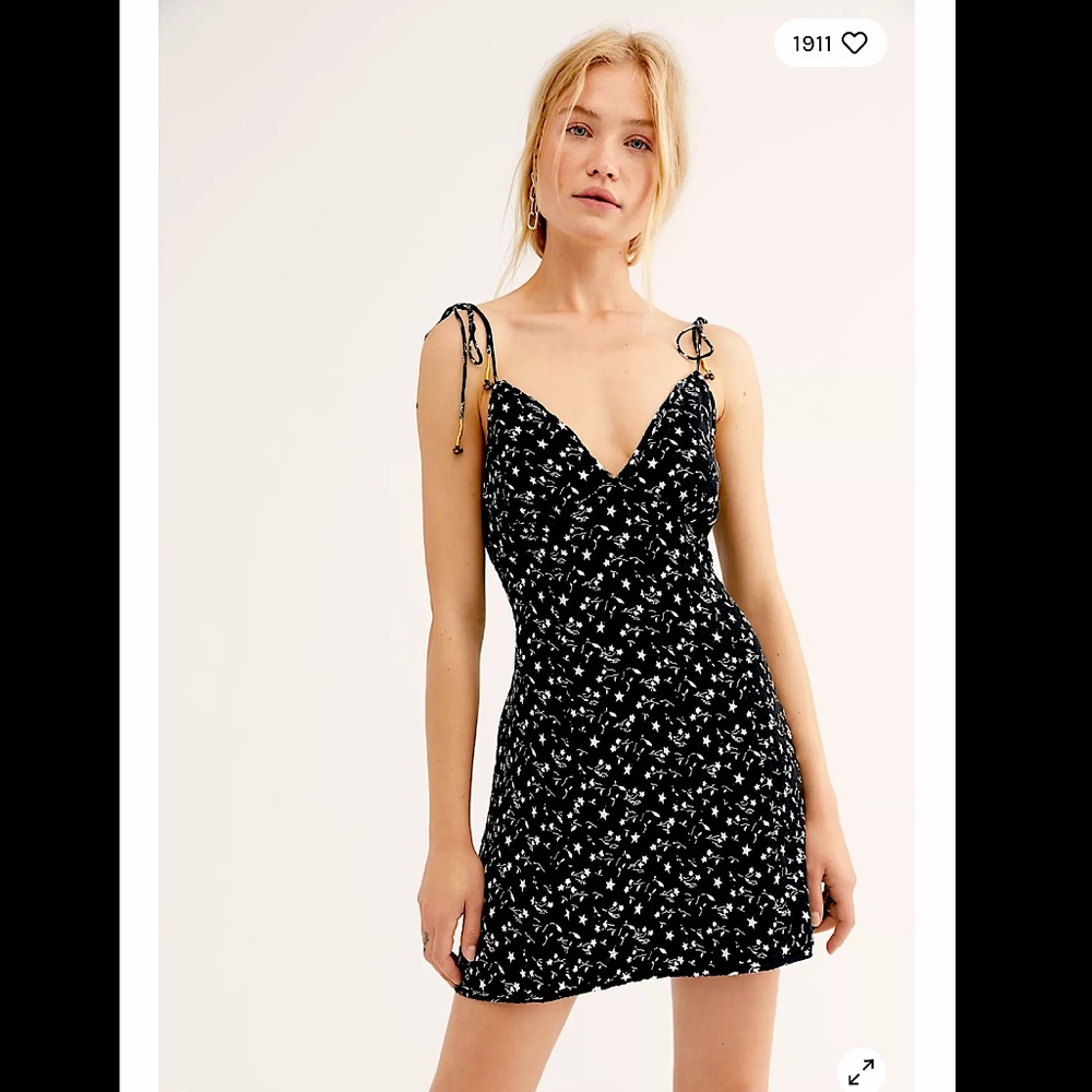 FREE PEOPLE Turning Heads Printed Mini Dress